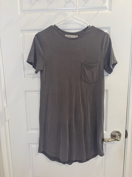 Abercrombie & Fitch Dresses & Skirts - Abercrombie & Fitch Gray Pocket T-Shirt Dress XS Soft Casual Mini